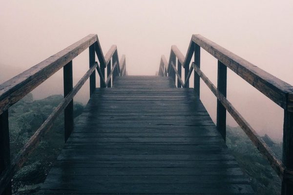 foggy path representing how a person can's see what to do next in life